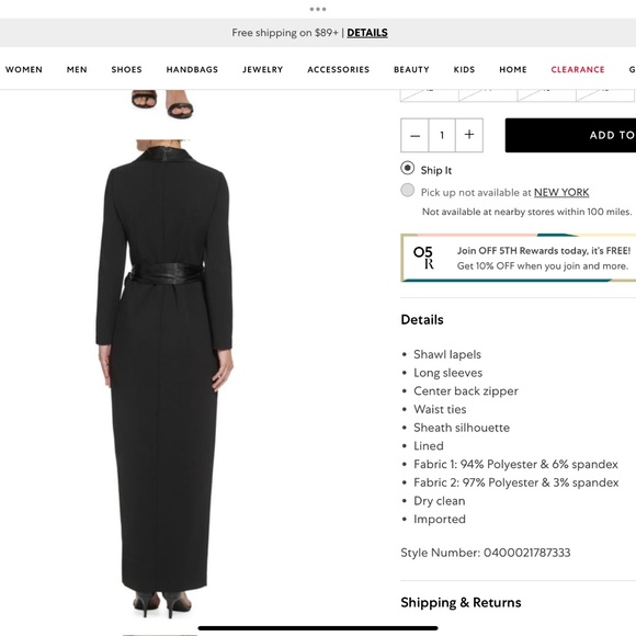 Worn Once! Eliza J Tuxedo Wrap Dress - Picture 4 of 15